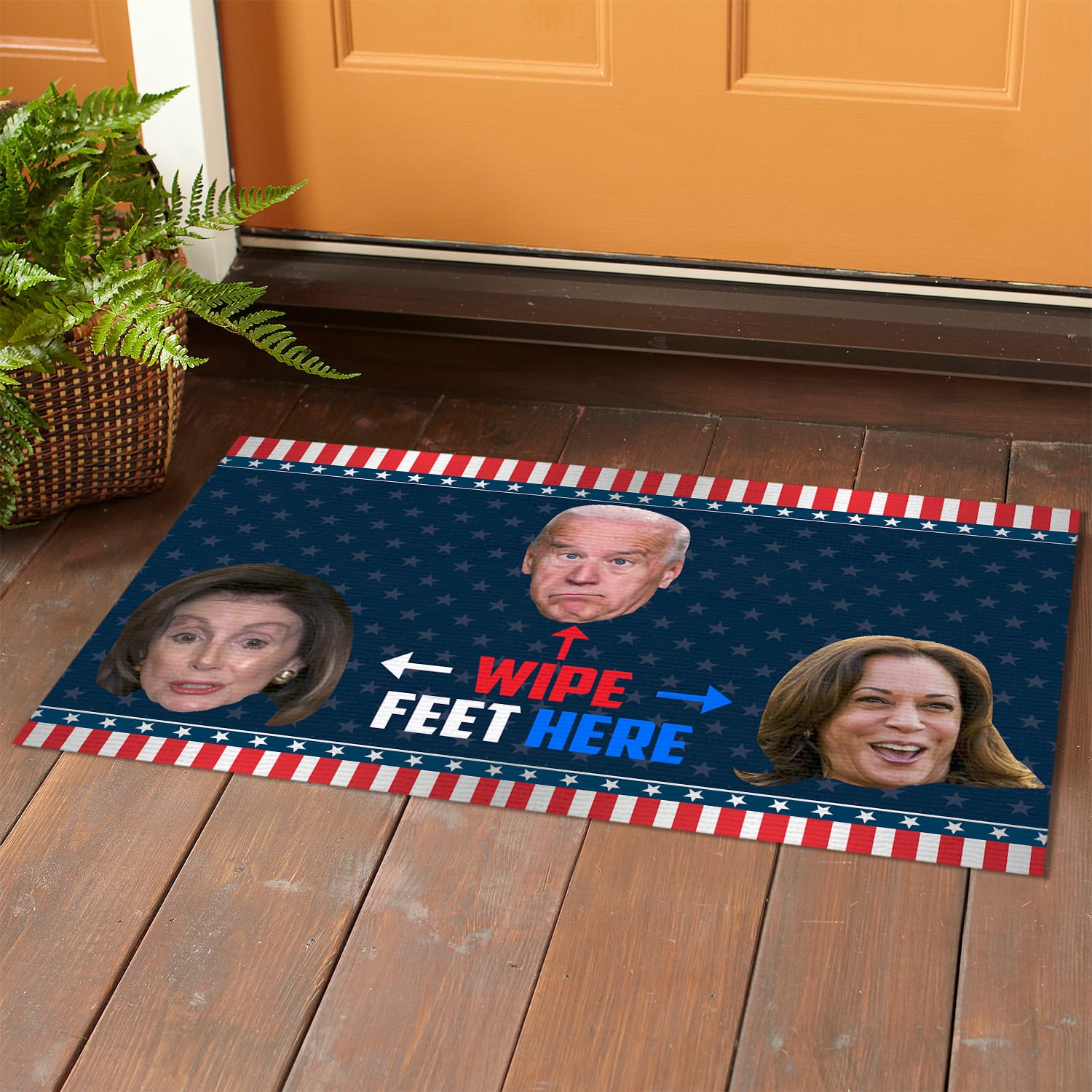 1LV. Wipe Your Feet Here 2 Doormat mockup 1