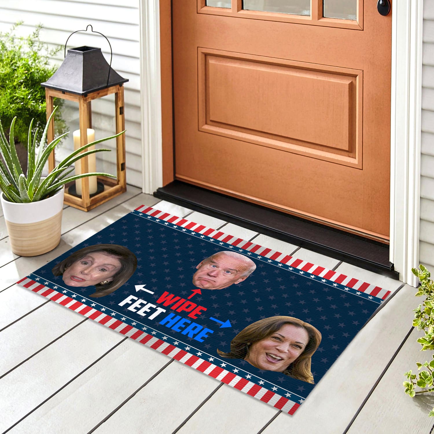 1LV. Wipe Your Feet Here 2 Doormat mockup 8