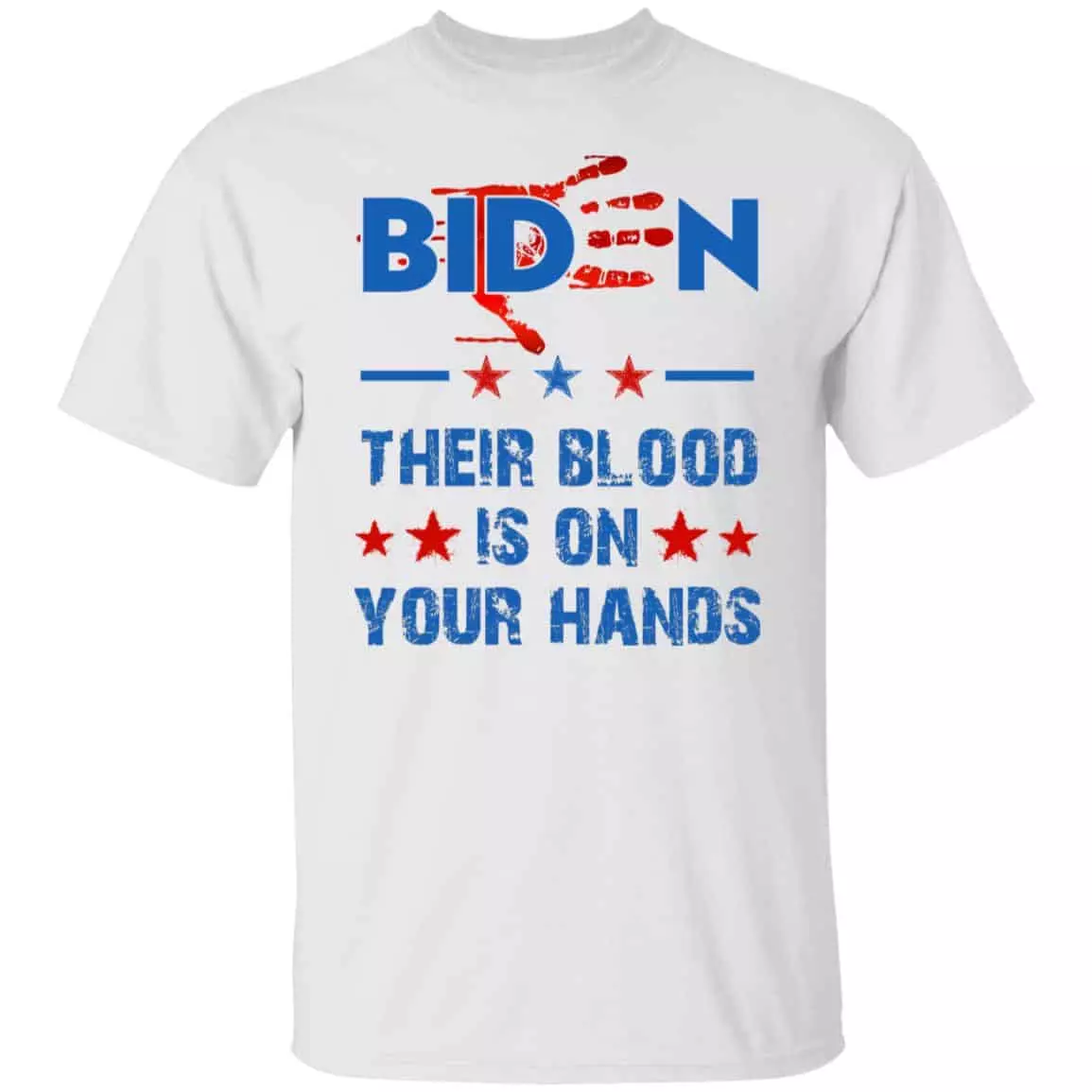 Impeach Biden tee, White, Unisex T-Shirt Impeach Biden tee, White, Unisex T-Shirt