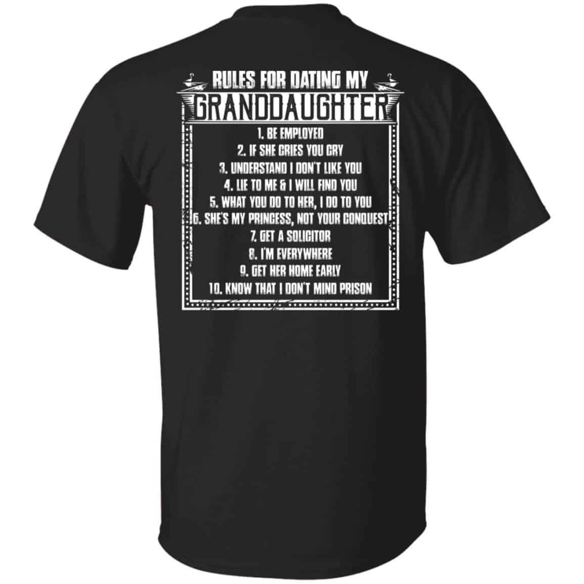 Rules for Dating, Black, Unisex T-Shirt