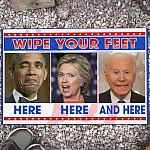 2VT. UU TIEN Wipe Your Feet Obama Hillary Biden Doormat Mockup 13