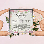 From Mom To My Daughter A Link That Can Never Be Undone I Believe In You Love Knot Necklace