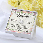 From Mom To My Daughter A Link That Can Never Be Undone I Believe In You Love Knot Necklace