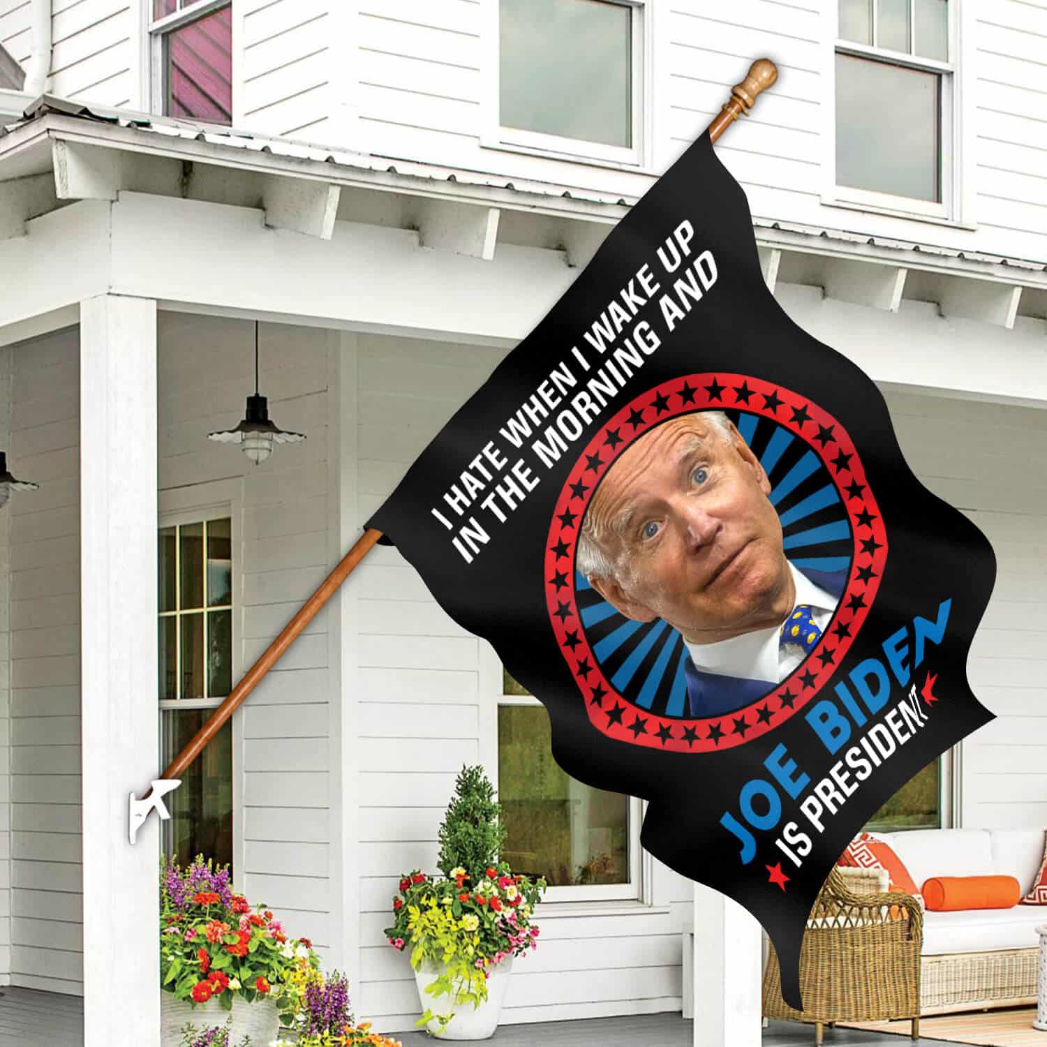 30x40 House Flag Mockup 7