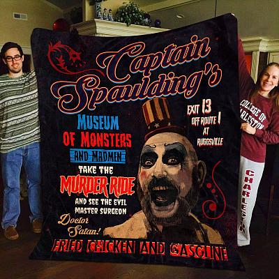 Captain Spaulding's Museum Of Monsters And Madmen House Of 1000 Corpses Fleece Blanket - Mink Sherpa Blanket