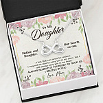 From Mom To My Daughter A Link That Can Never Be Undone I Believe In You Infinity Heart Pendant Necklace