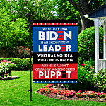 4KT. We Believe That Biden Is (flag) 30x40 Garden Flag Mockup 2