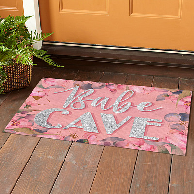 Alternative view of Babe Cave Doormat - Outdoor Indoor Doormat - Cute Doormat for Women