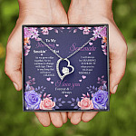 To My Stunning Smokin’ Hot Soulmate Quote Necklace - As We Grow Together Forever Love Heart Pendant Necklace