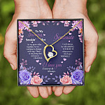 To My Stunning Smokin’ Hot Soulmate Quote Necklace - As We Grow Together Forever Love Heart Pendant Necklace