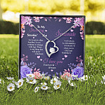 To My Stunning Smokin’ Hot Soulmate Quote Necklace - As We Grow Together Forever Love Heart Pendant Necklace