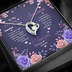 To My Stunning Smokin’ Hot Soulmate Quote Necklace - As We Grow Together Forever Love Heart Pendant Necklace