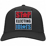 3KT. Stop Electing Idiots, Black, Twill Cap