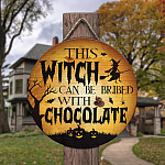 8Th. Bribed Witch Chocolate-doordign Door Sign Mockup 3