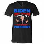 Biden Just Tested_tee, Black, V-Neck T-Shirt Biden Just Tested_tee, Black, V-Neck T-Shirt