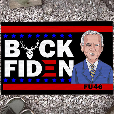 Wipe Feet Here Anti Biden Sucks Doormat - Impeach Biden Buck Fiden FU46 Wipe Feet Here Biden Entrance Door Mat