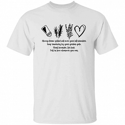 1N.Always Throw Spilled Salt(3), White, Unisex T-Shirt