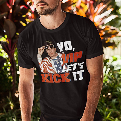 Alternative view of Yo VIP Let's Kick It Funny Vanilla Ice Retro T-Shirt - Sarcasm Meme Vanilla Quote Tee Shirt