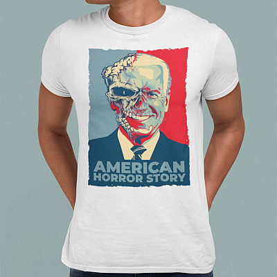 Alternative view of American Horror Story Joe Biden T-Shirt - Funny Halloween Biden Shirt