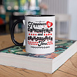 Happiness Is Grandmother and Granddaughter Time Accent Mug