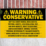 Warning Conservative Funny Political Doormat - Political Warning Welcome Mat