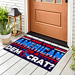 2TM. American Or Democrat (6) Doormat mockup 8