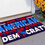 2TM. American Or Democrat (6) Doormat mockup 11