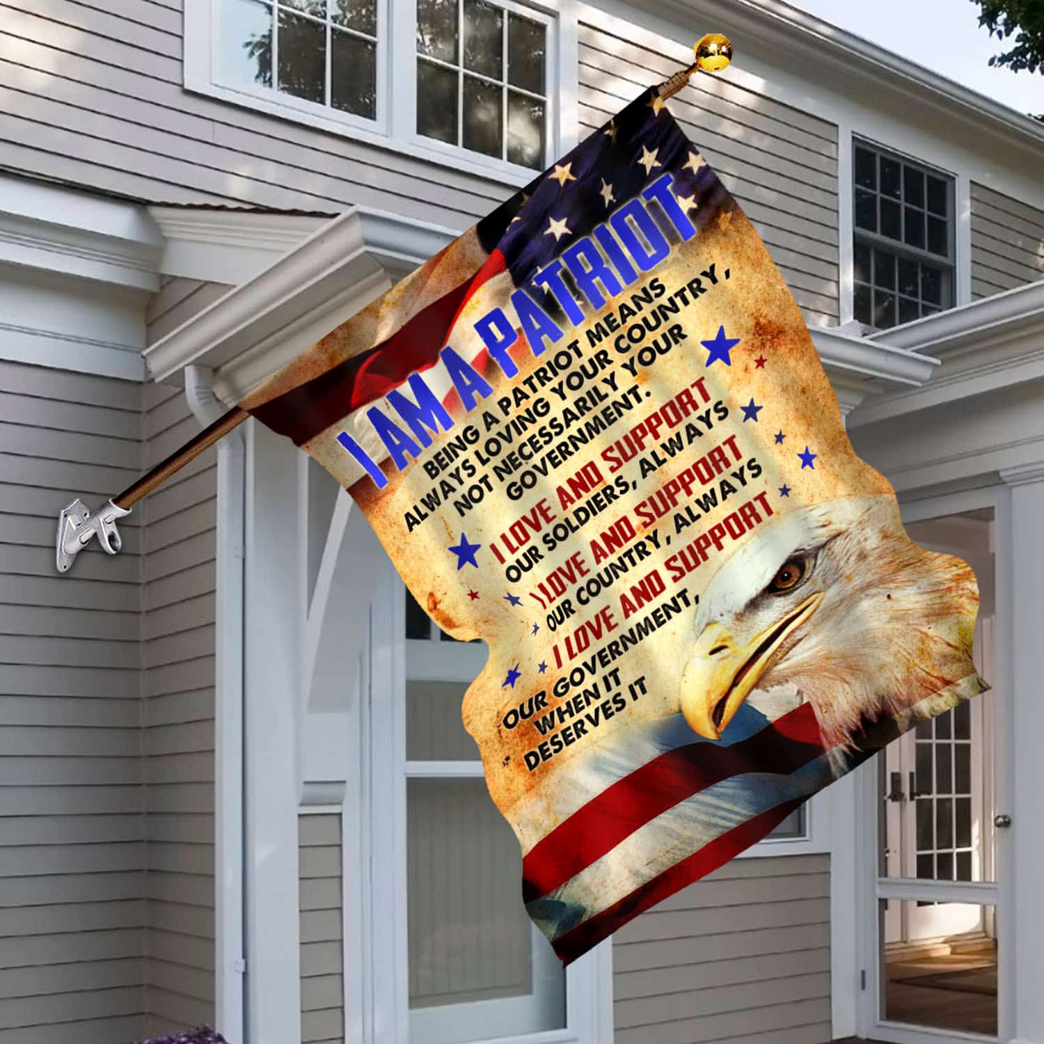 5O. A Patriot_30x40 House Flag Mockup 6