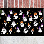 Happy Halloween Boo Decorative Doormat - Funny Halloween Boo Welcome Mat