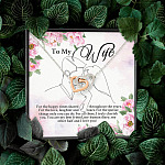 From Husband to My Wife for the Happy Times Shared Throughout the Years Interlocking Hearts Pendant Necklace