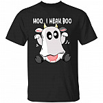 1N.Moo I Mean Boo (3), Black, Unisex T-Shirt