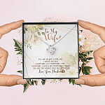 To My Wife From Husband You Are My Love Story You Are The Words That Fill My Pages Love Knot Necklace