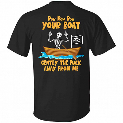 Row Row Row Tshirt, Black, Unisex T-Shirt