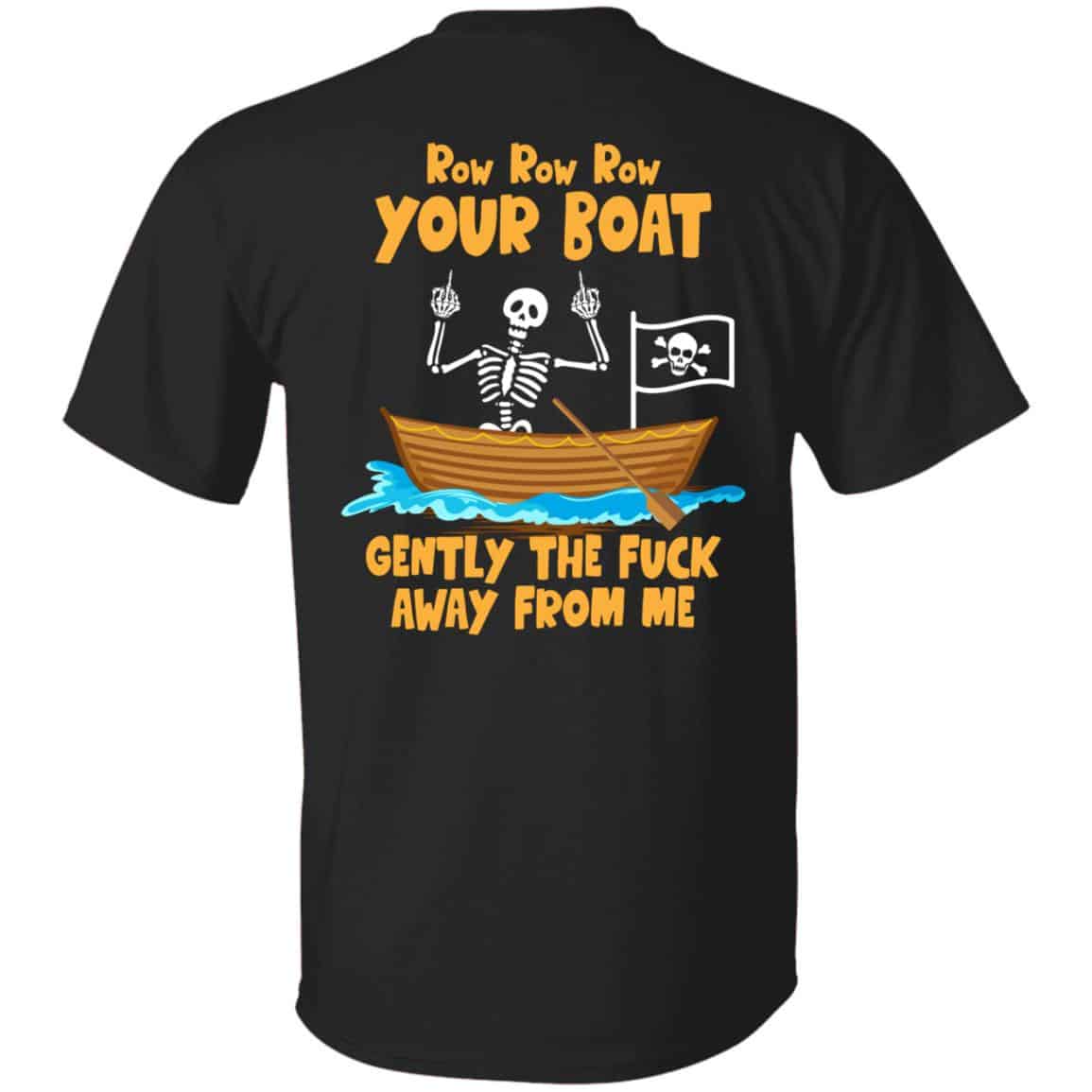 Row Row Row Tshirt, Black, Unisex T-Shirt