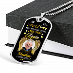 Personalized Photo I Will Carry You with Me Until I See You Again Angel Wings Memorial Dog Tag Pendant Necklace Personalized Photo I Will Carry You with Me Until I See You Again Angel Wings Memorial Dog Tag Pendant Necklace