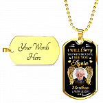 Personalized Photo I Will Carry You with Me Until I See You Again Angel Wings Memorial Dog Tag Pendant Necklace Personalized Photo I Will Carry You with Me Until I See You Again Angel Wings Memorial Dog Tag Pendant Necklace