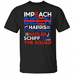 Impeach Biden Harris P, Black, Unisex T-Shirt Impeach Biden Harris P, Black, Unisex T-Shirt