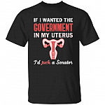 uterus, Black, Unisex T-Shirt