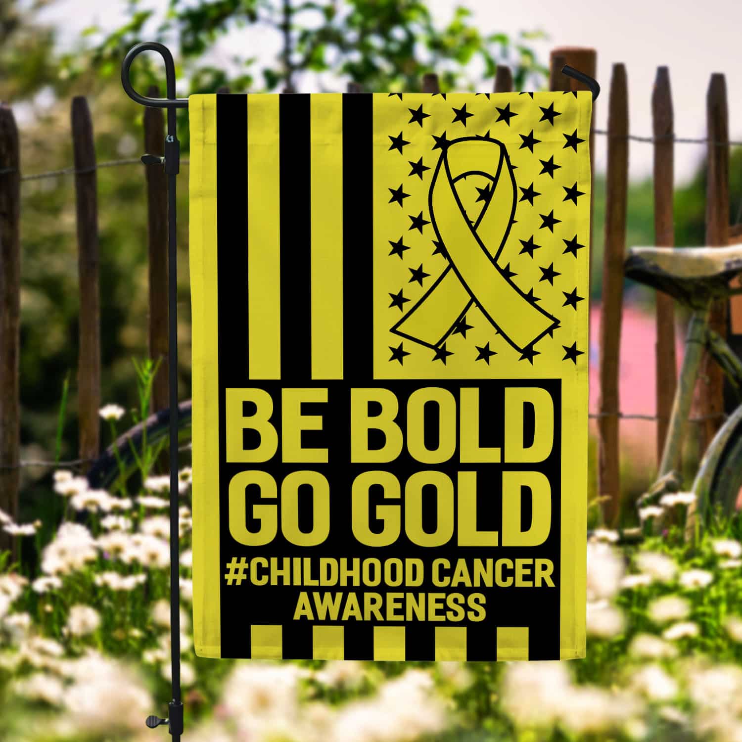 30x40 side 1 Garden Flag Mockup 6