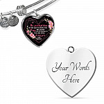 The Sweetest Time Of The Day Is When You Pray Heart Pendant Necklace