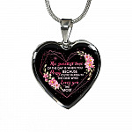 The Sweetest Time Of The Day Is When You Pray Heart Pendant Necklace