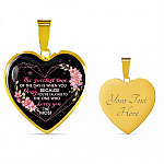 The Sweetest Time Of The Day Is When You Pray Heart Pendant Necklace