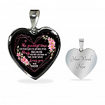 The Sweetest Time Of The Day Is When You Pray Heart Pendant Necklace