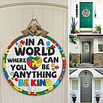 4VT. Autism Be Kind Door Sign Door Sign Mockup 12