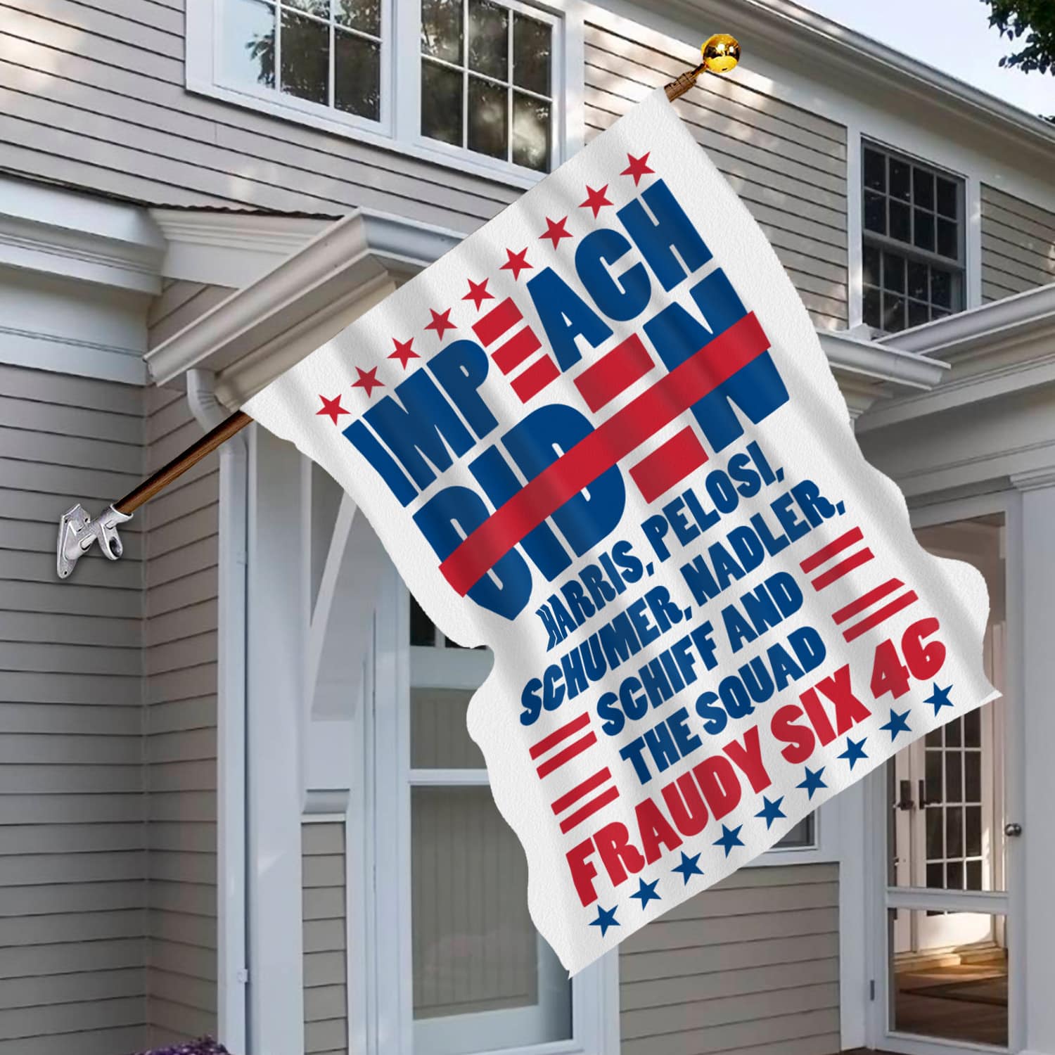 5KT. Impeach Biden Harris Pelosi-30x40 House Flag Mockup 6