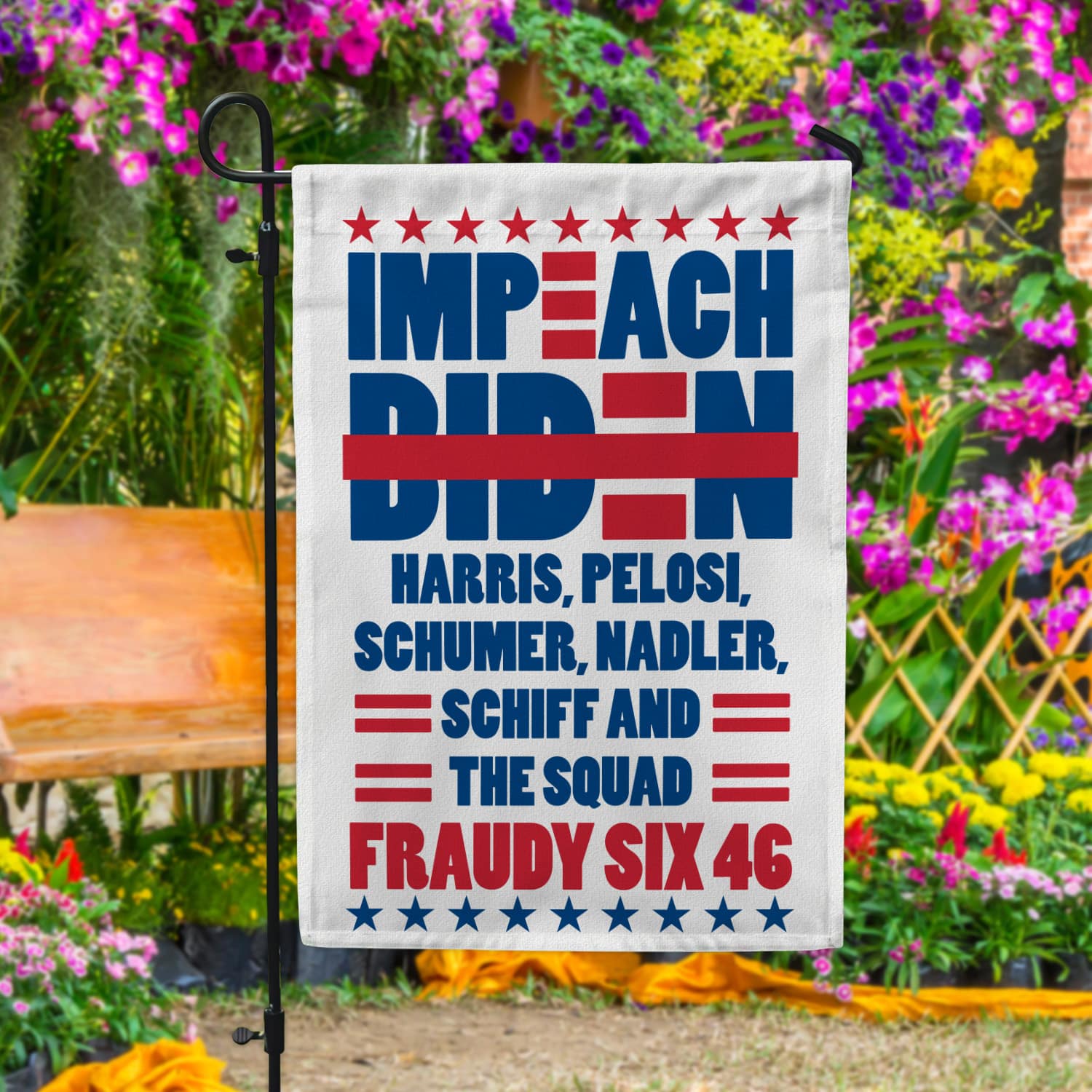 5KT. Impeach Biden Harris Pelosi-30x40 Garden Flag Mockup 4