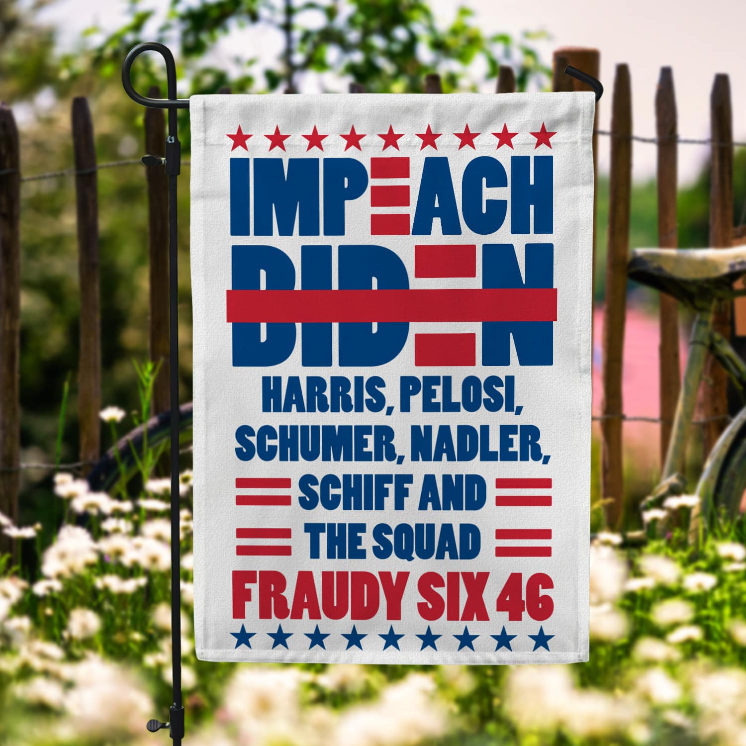 5KT. Impeach Biden Harris Pelosi-30x40 Garden Flag Mockup 6