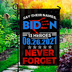 33 HG UU TIEN. Say Their Names Biden_30x40_Side 1 Garden Flag Mockup 1