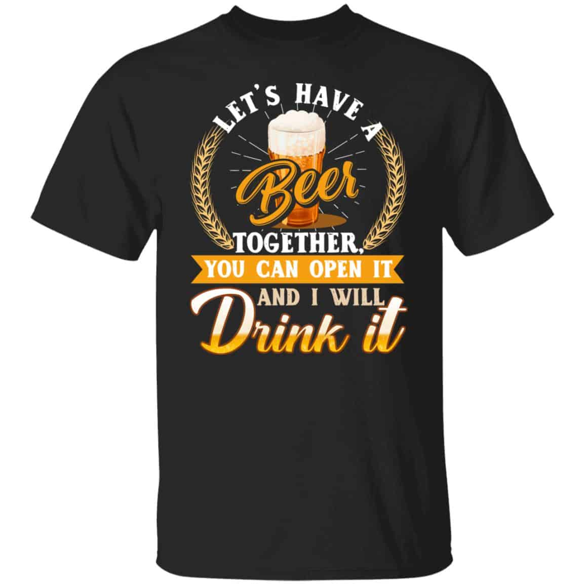 beer, Black, Unisex T-Shirt beer, Black, Unisex T-Shirt