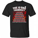1N. The 10 BBQ Commandments (5), Black, Unisex T-Shirt 1N. The 10 BBQ Commandments (5), Black, Unisex T-Shirt